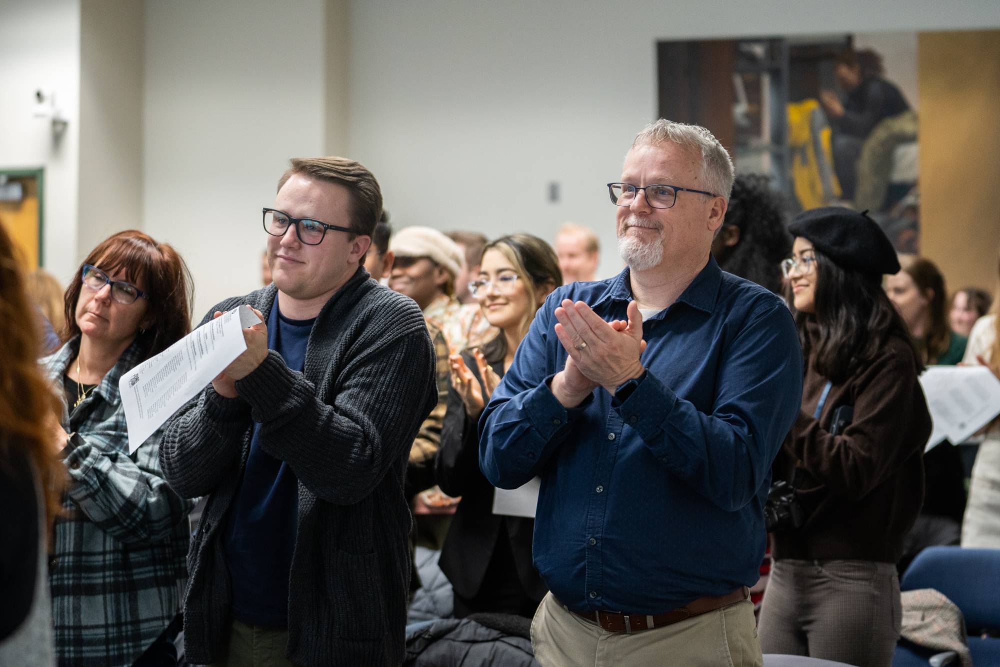 The crowd provided Dr. John Kilbourne a standing ovation to celebrate his well-deserved retirement.